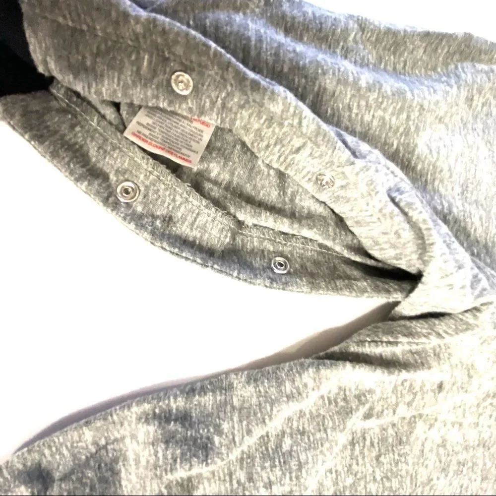 Miniville Romper Infant Gray Sleeveless “Love” Full Length Jumper Size 24 Month - Picture 10 of 11